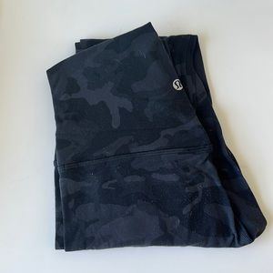 Lululemon align leggings, black camo